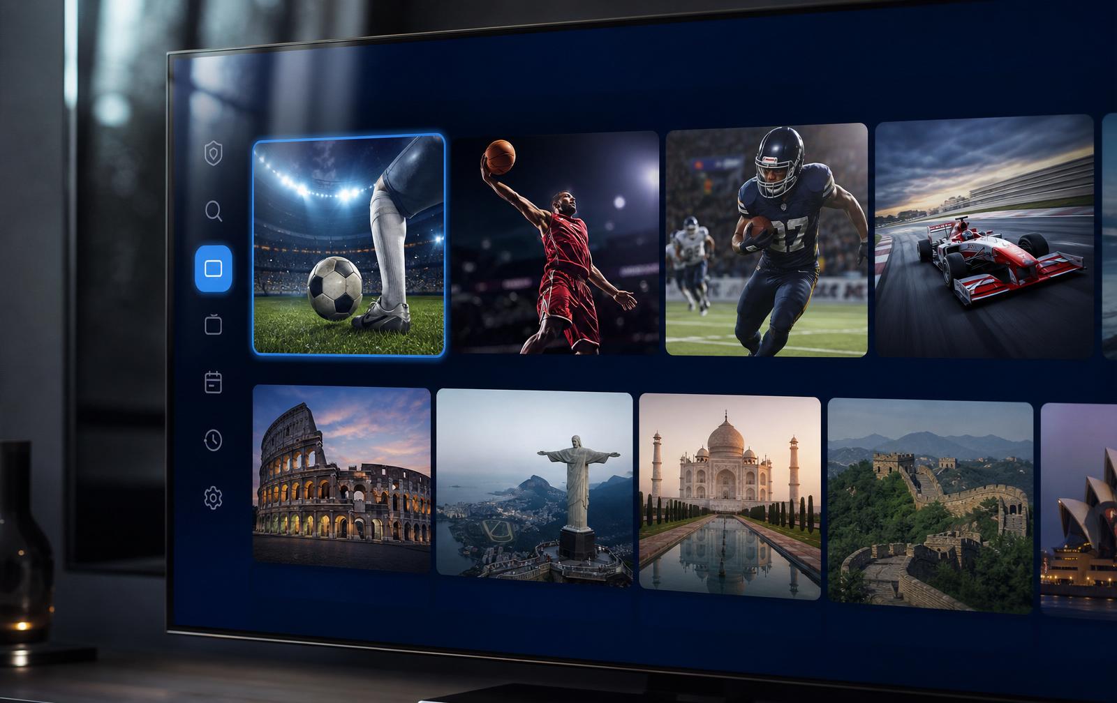Global channels and live sports showcase